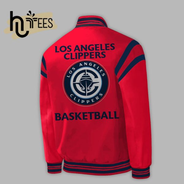 NBA Los Angeles Clippers Basketball 2024 Red Baseball Jacket, Jogger, Cap