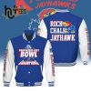 Kansas Jayhawks Guaranteed Rate Bowl NCAA Champions Navy Baseball Jacket