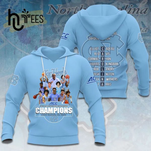NCAA North Carolina Tar Heels Men’s Basketball Blue Apparels Hoodie 3D