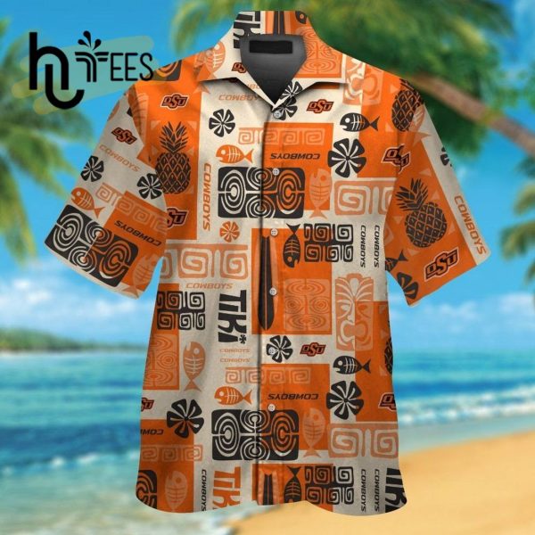 NCAA Oklahoma State Cowboys Pineapple Orange Trendy Hawaiian Shirt Aloha Shirt