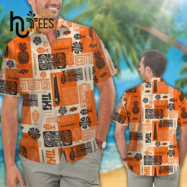 NCAA Oklahoma State Cowboys Pineapple Orange Trendy Hawaiian Shirt Aloha Shirt