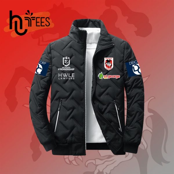 NRL St. George Illawarra Dragons New Padded Jacket Limited Edition