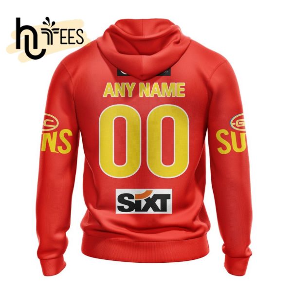 Personalized AFL Gold Coast Suns Home Kits 2023 Hoodie