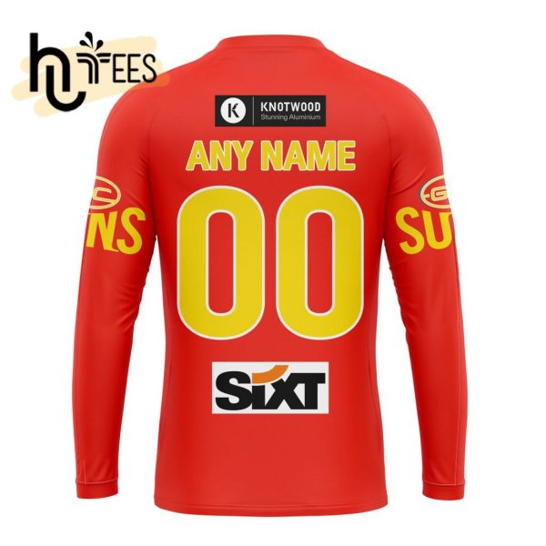 Personalized AFL Gold Coast Suns Home Kits 2023 Hoodie