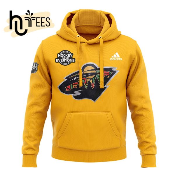 Personalized Black History Minnesota Wild Hockey Team Yellow Hoodie 3D