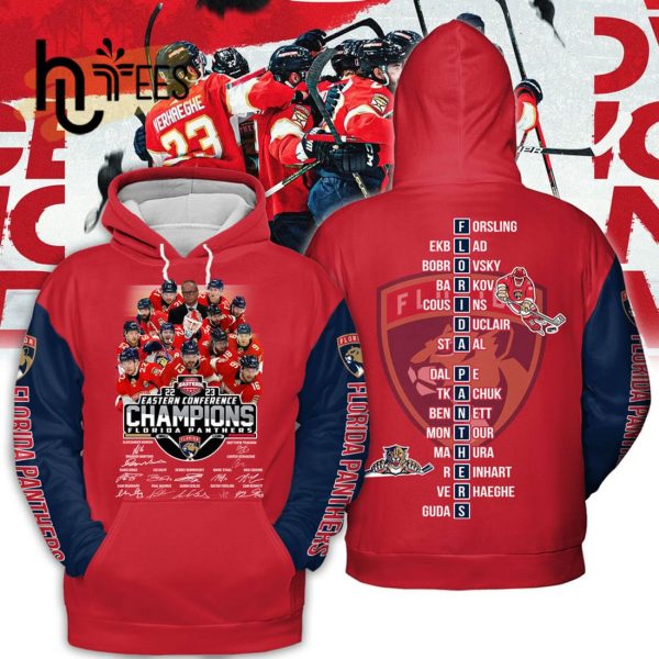 Special Edition Florida Panthers Eastern Conference Champs Red Hoodie 3D
