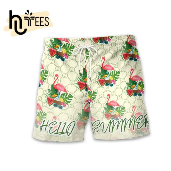 Tropical Plant And Flamingo Luxury Summer 2024 Hawaiian Shirt, Shorts