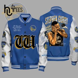 NBA Golden State Warriors Stephen Curry Night Night Baseball Jacket