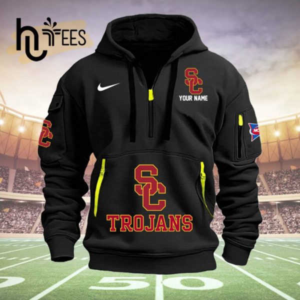 NCAA USC Trojans Football Custom Name Black Hoodie