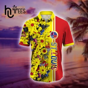 St. Louis Sports Leaf Style Hawaiian Shirt – Yellow