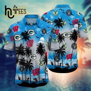Special Wisconsin Sports Palm Tree Hawaiian Shirt