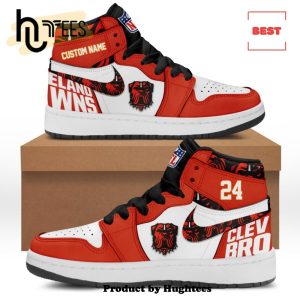 Brown Cleveland Browns Special Edition Shoes Air Jordan 1 Hightop