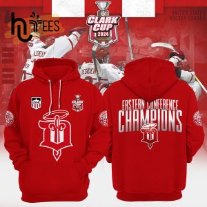 2024 Dubuque Fighting Saints Champions Red Hoodie