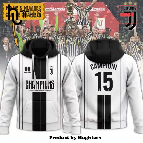 Luxury Juventus Champions Coppa Personalized Italia Frecciarossa Hoodie