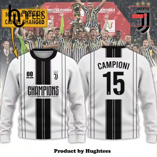 Luxury Juventus Champions Coppa Personalized Italia Frecciarossa Hoodie