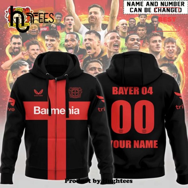 Personalized Bayer 04 Leverkusen Champions Black Hoodie