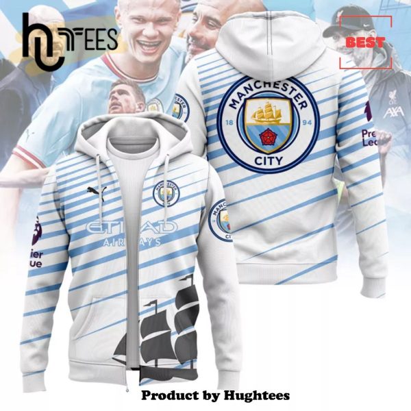 Personalized Manchester City Champions Premier League White Hoodie