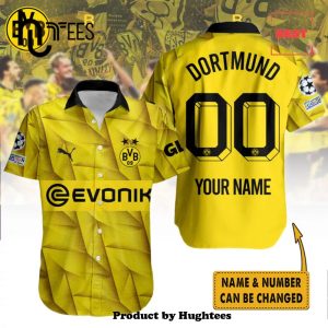 Personalized Borussia Dortmund Champions Yellow Hawaiian Shirt