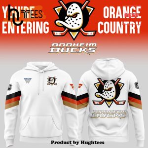 2024 Hockey Anaheim Ducks Orange Country White Hoodie, Jogger, Cap