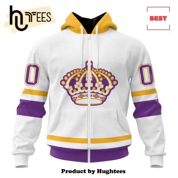 Los Angeles Kings Special Whiteout Hoodie 3D