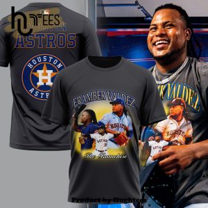 Framber Valdez MLB Houston Astros Grey T-Shirt, Cap