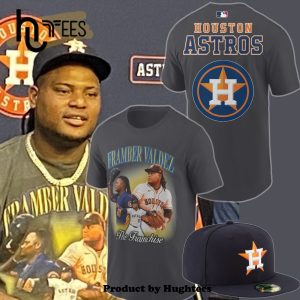 MLB Framber Valdez MLB Houston Astros Grey T-Shirt, Cap