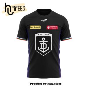 AFL Fremantle Football Club Black Combo T-Shirt, Jogger, Cap