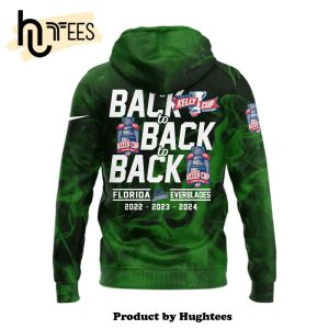 Special Florida Everblades Champions Green Hoodie