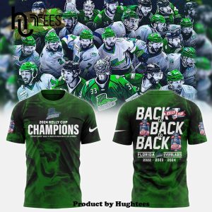 Special Florida Everblades Champions Green T-Shirt, Jogger, Cap