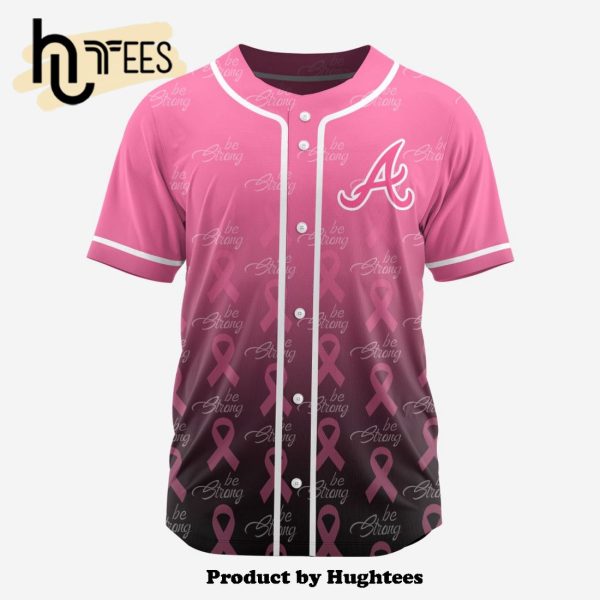 MLB Atlanta Braves Pink Fight Breast Cancer Baseball Jersey